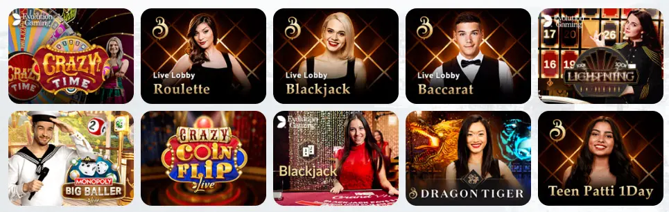 Jeux de casino en direct INCOGNITO CASINO