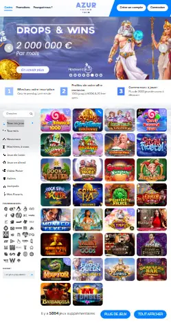 l'application et interface INCOGNITO CASINO