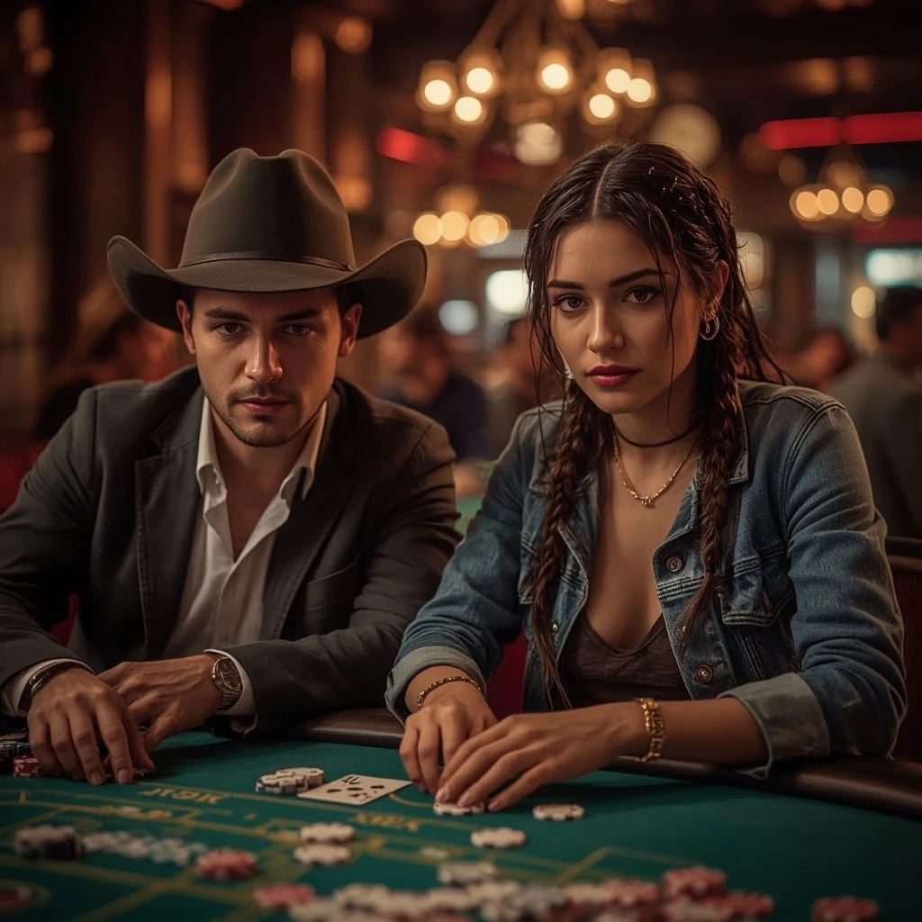 photo de deux joueurs de poker INCOGNITO CASINO