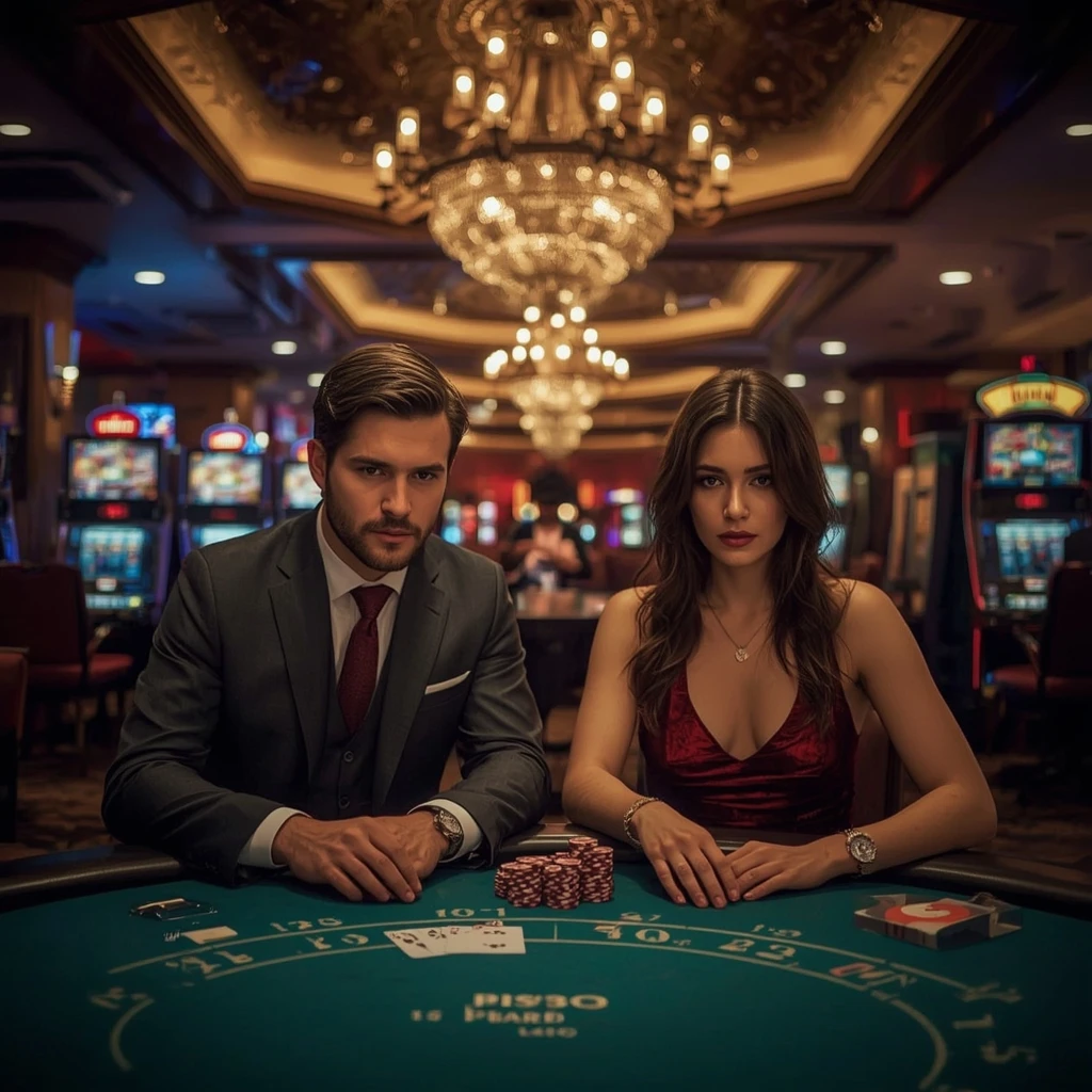 Deux joueurs de poker dans un INCOGNITO CASINO